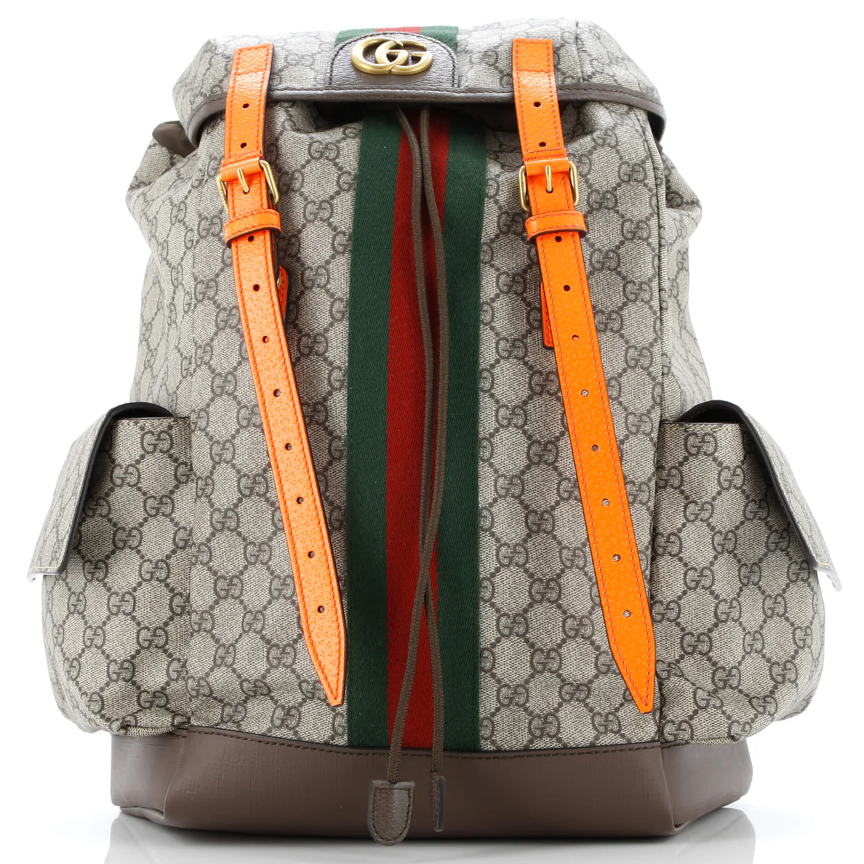 Ophidia Flap Backpack GG Coated Canvas Medium - Deep Luxury