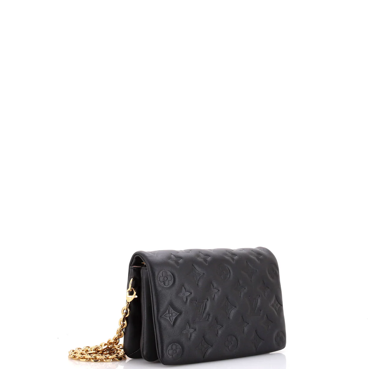 Coussin Pochette Monogram Embossed Lambskin - Deep Luxury