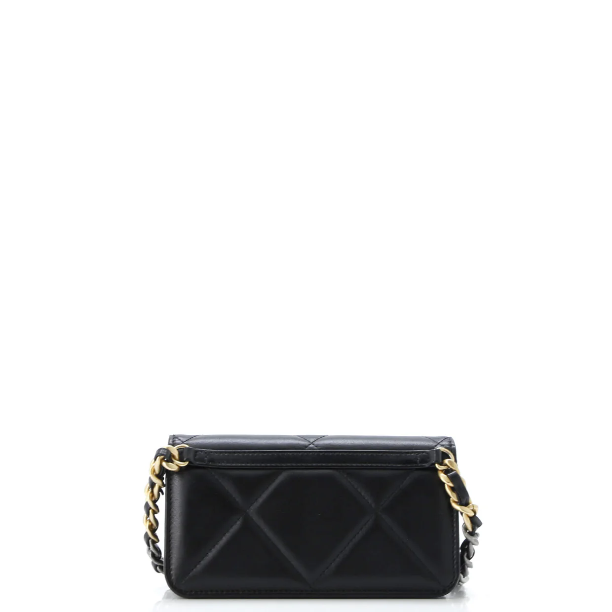 19 Clutch With Chain Quilted Lambskin - Deep Luxury