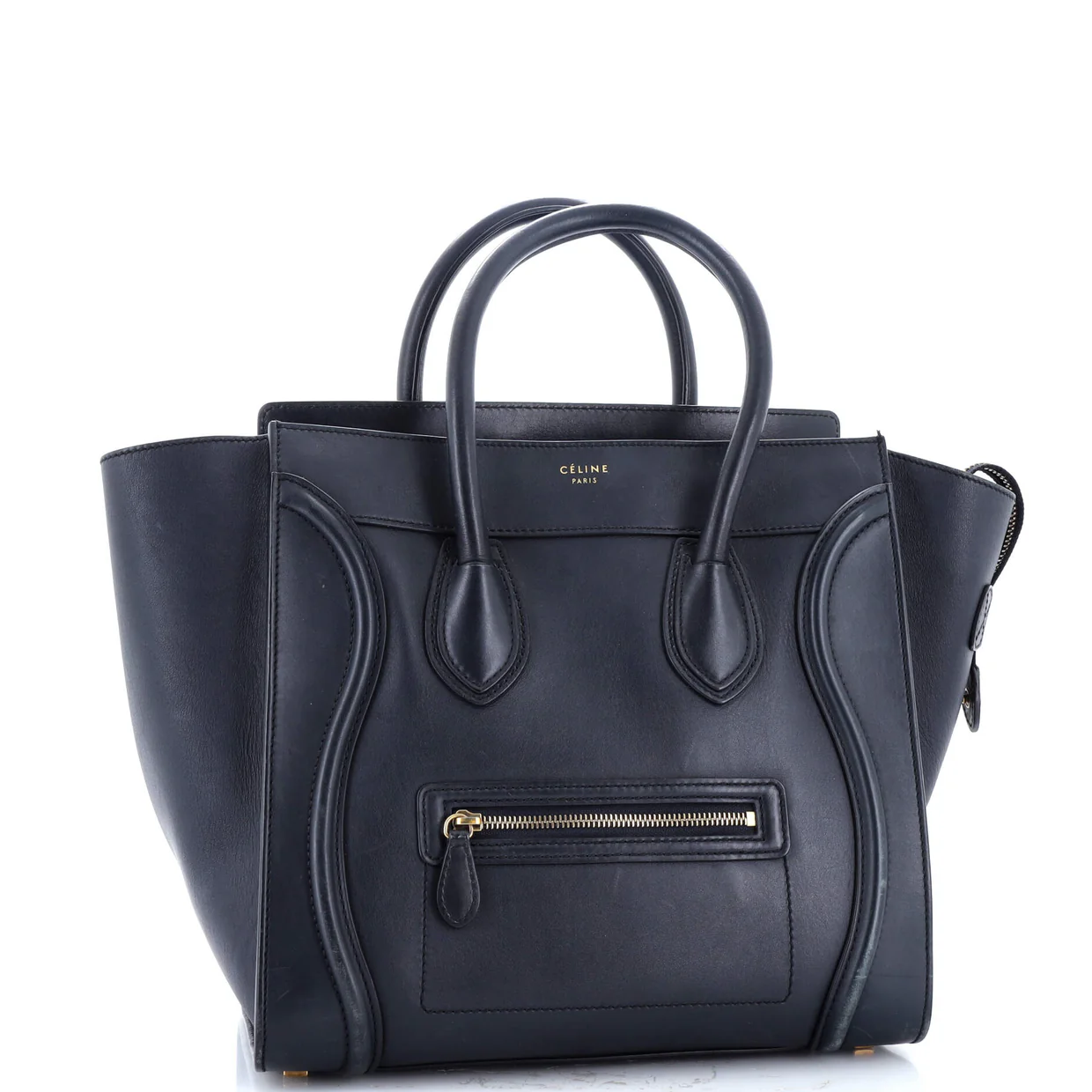 Luggage Bag Smooth Leather Mini - Deep Luxury