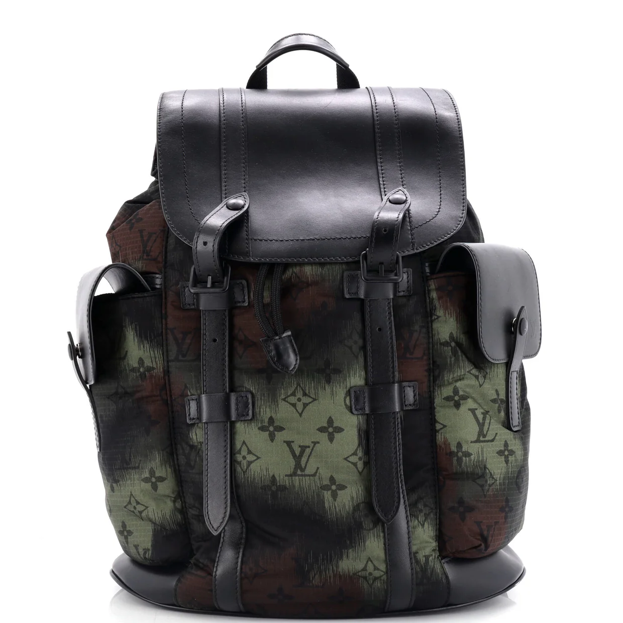 Christopher Backpack Limited Edition Camouflage Monogram Nylon with Leather PM - Deep Luxury