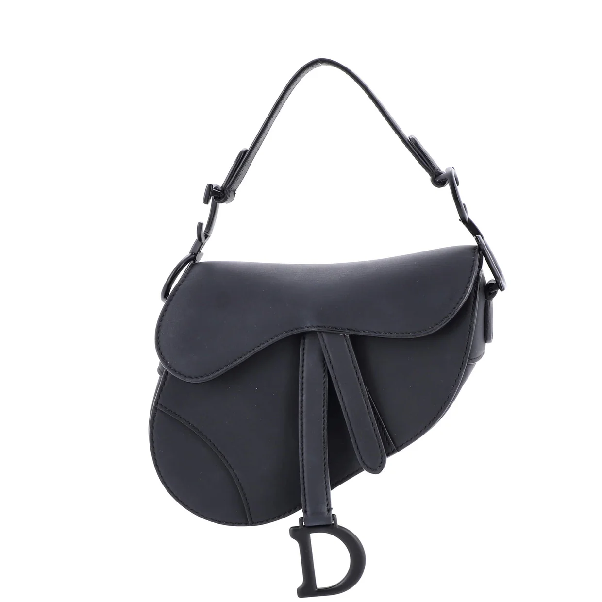 Ultra Matte Saddle Handbag Leather Mini - Deep Luxury