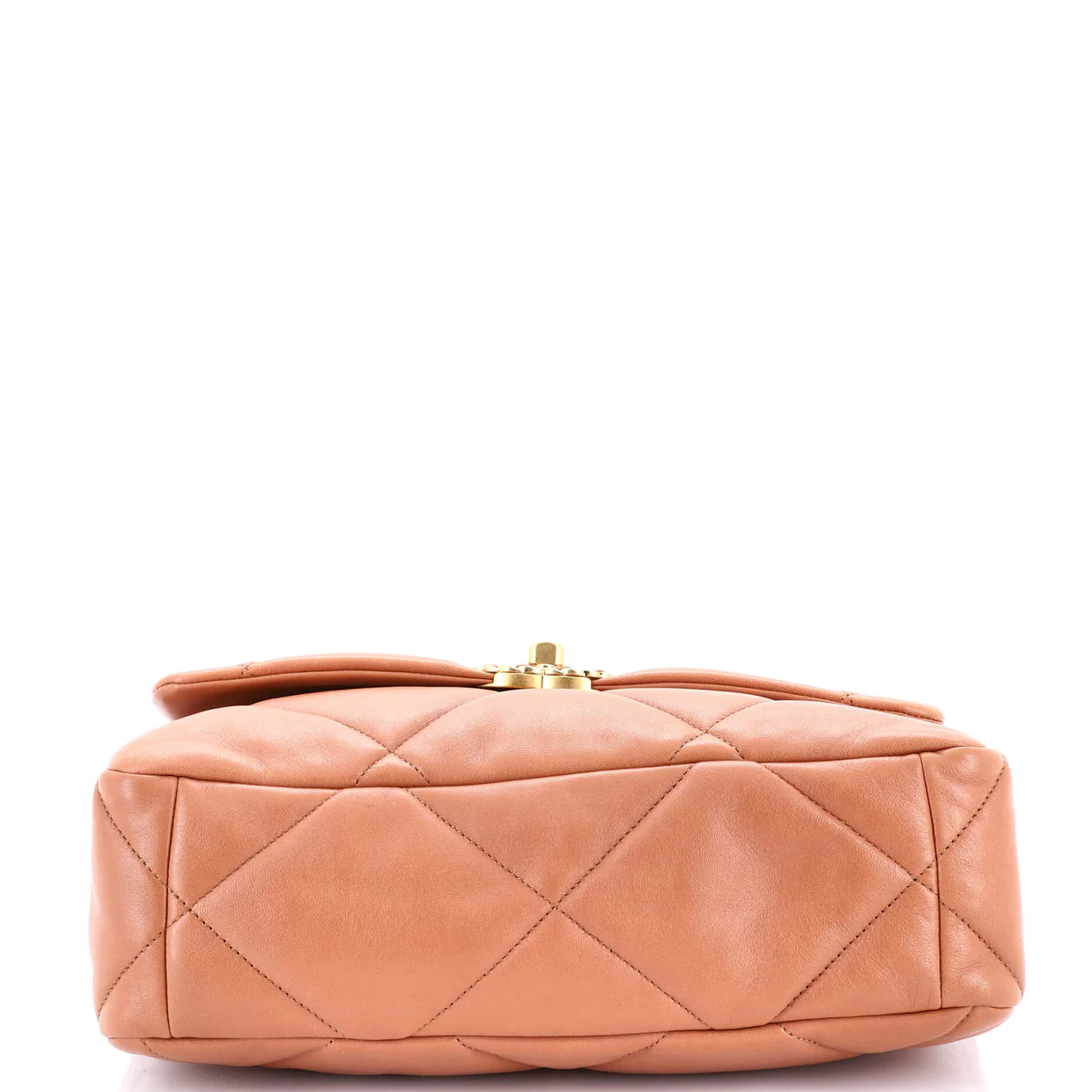 19 Flap Bag Quilted Leather Large - Deep Luxury