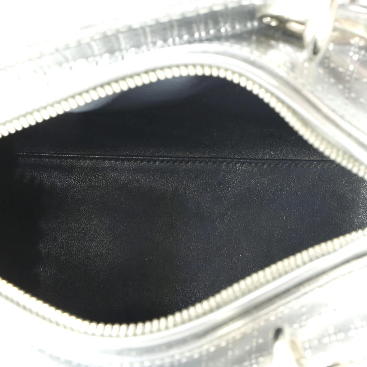 Lady Dior Bag Micro Cannage Metallic Calfskin Medium - Deep Luxury