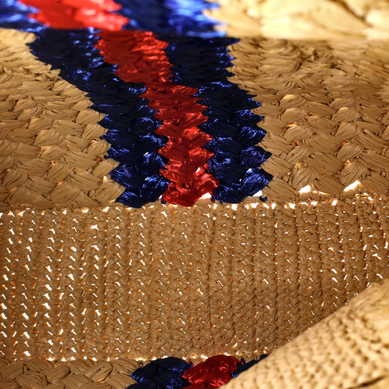 Blondie NM Open Tote Raffia Small - Deep Luxury