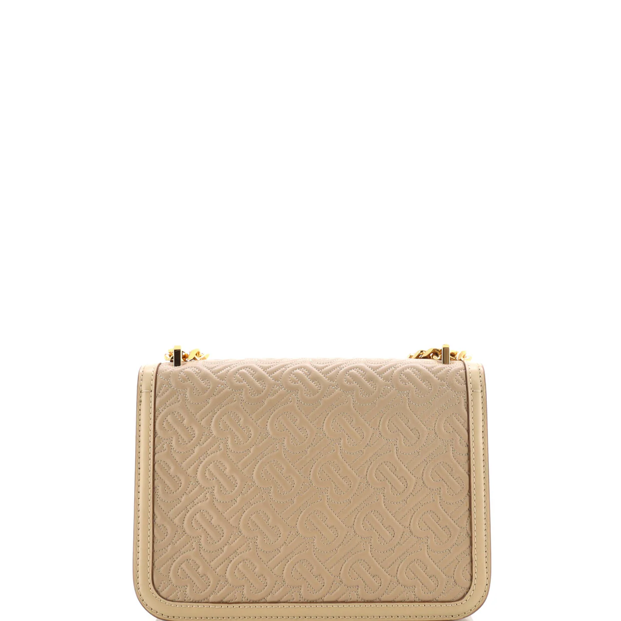 TB Flap Chain Bag Monogram Embossed Leather Small - Deep Luxury