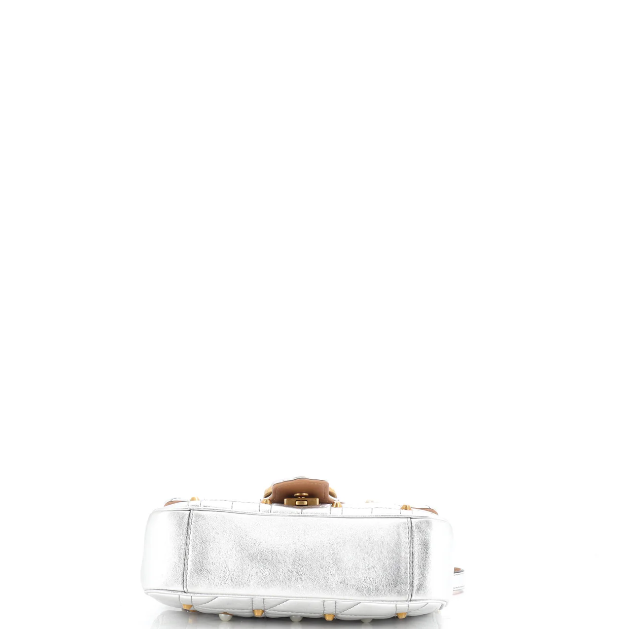 Pearly GG Marmont Flap Bag Embellished Matelasse Leather Mini - Deep Luxury