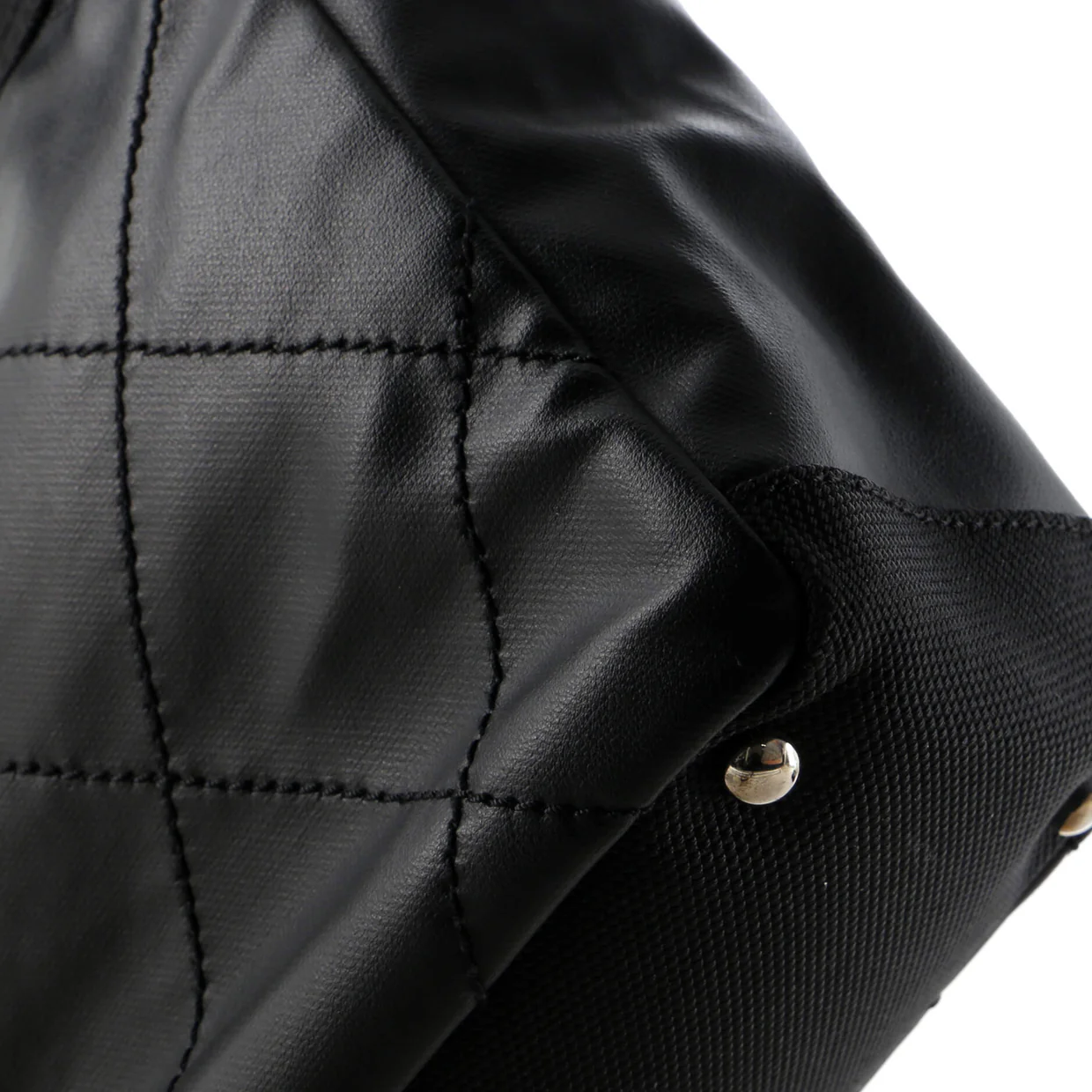 Biarritz Tote Quilted Coated Canvas Small - Deep Luxury