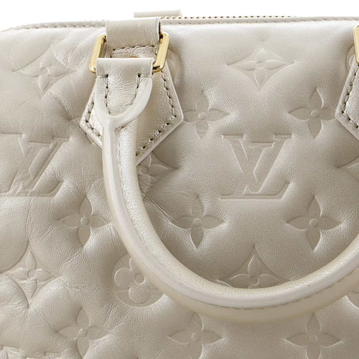 Speedy Bandouliere Bag Limited Edition Fall in Love Monogram Embossed Lambskin 22 - Deep Luxury