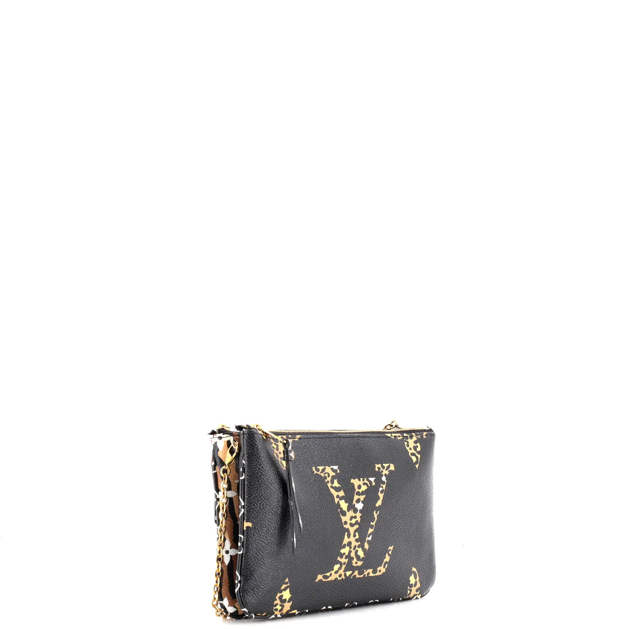 Double Zip Pochette Limited Edition Jungle Monogram Giant - Deep Luxury