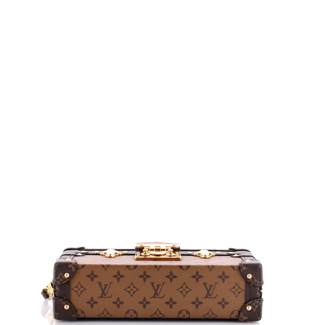 Petite Malle Handbag Reverse Monogram Canvas - Deep Luxury