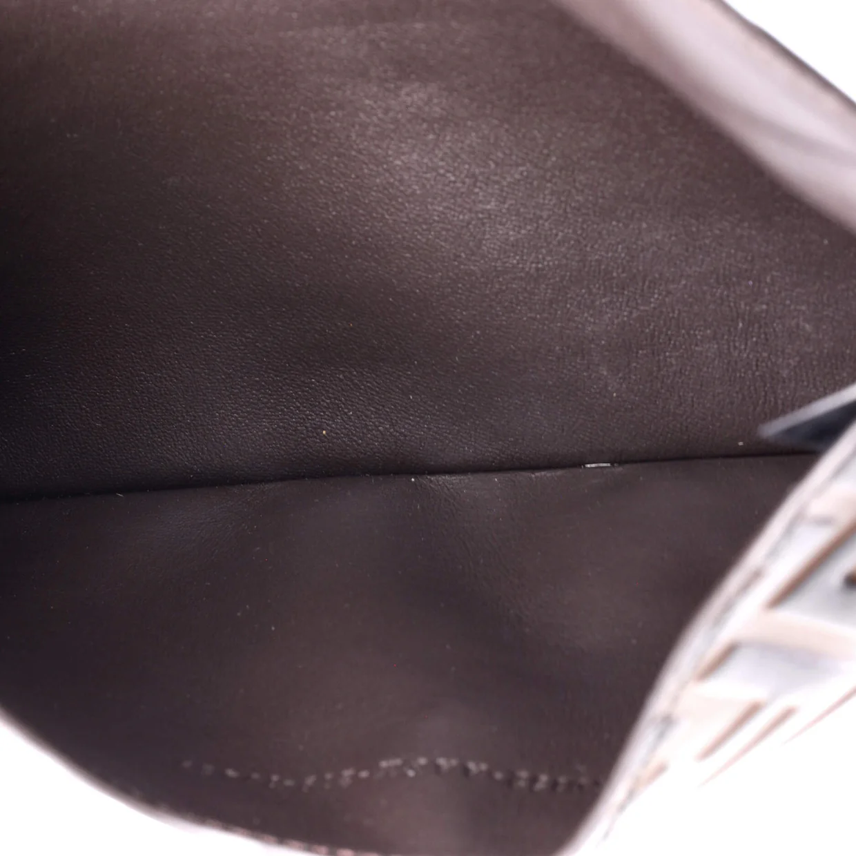 F is Fendi Envelope Flat Pouch Zucca Embossed Leather Large - Deep Luxury
