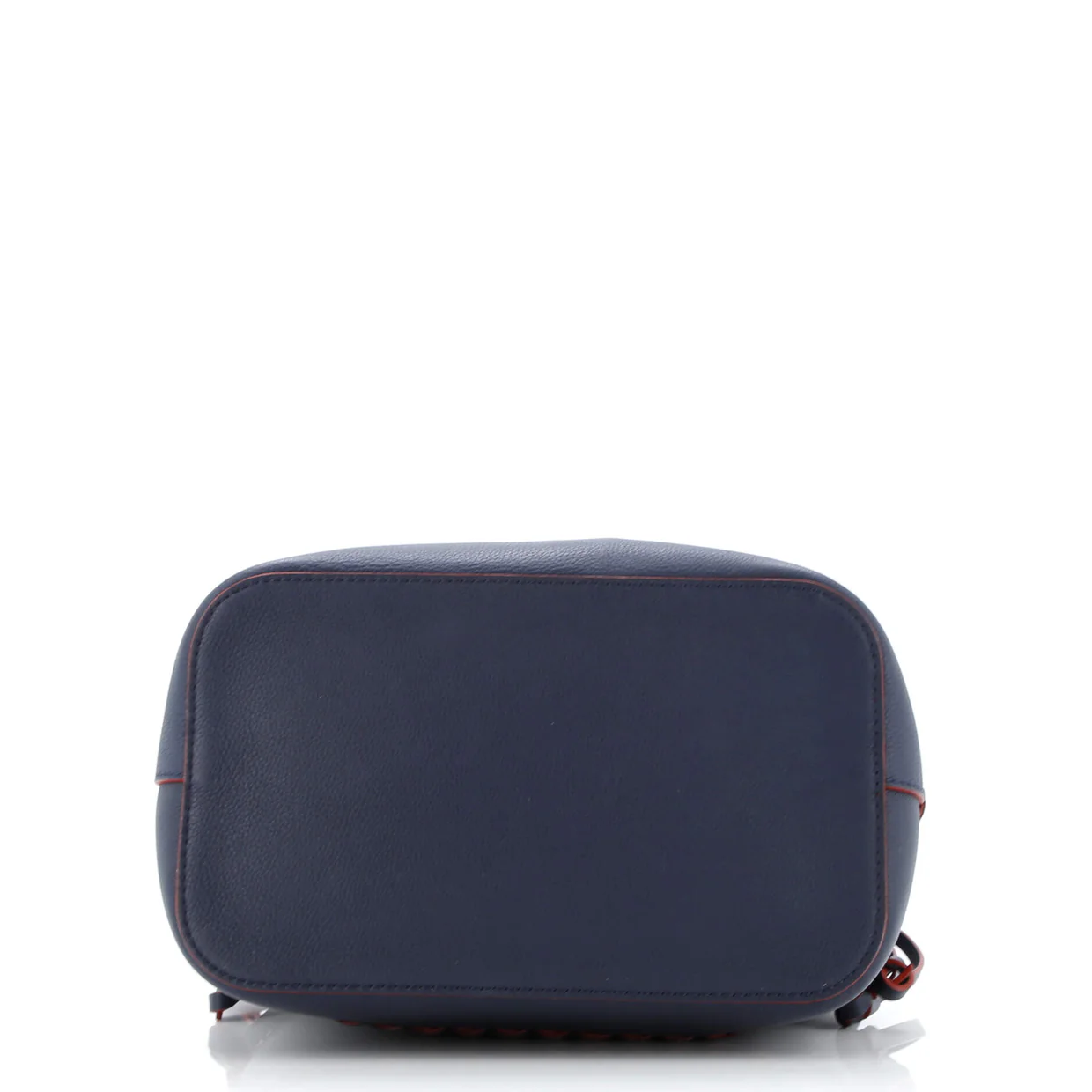 Lockme Bucket Bag Braided Leather - Deep Luxury