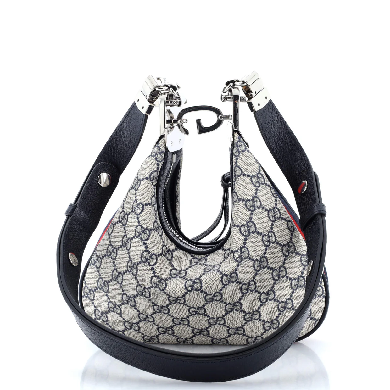 Attache Shoulder Bag GG Coated Canvas Small - Deep Luxury