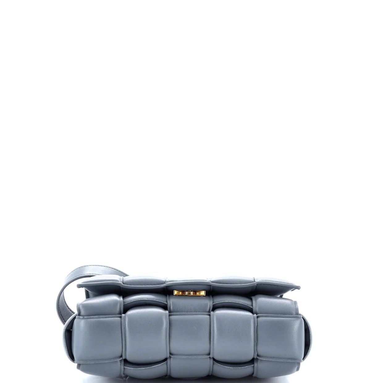 Cassette Crossbody Bag Padded Maxi Intrecciato Leather Small - Deep Luxury