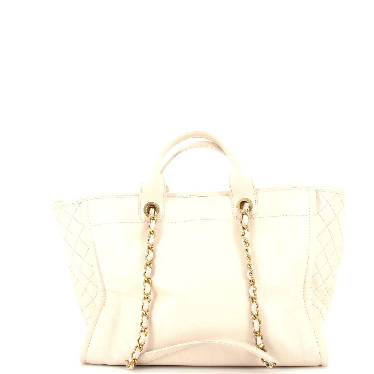 Deauville Tote Embellished Shiny Calfskin Medium - Deep Luxury