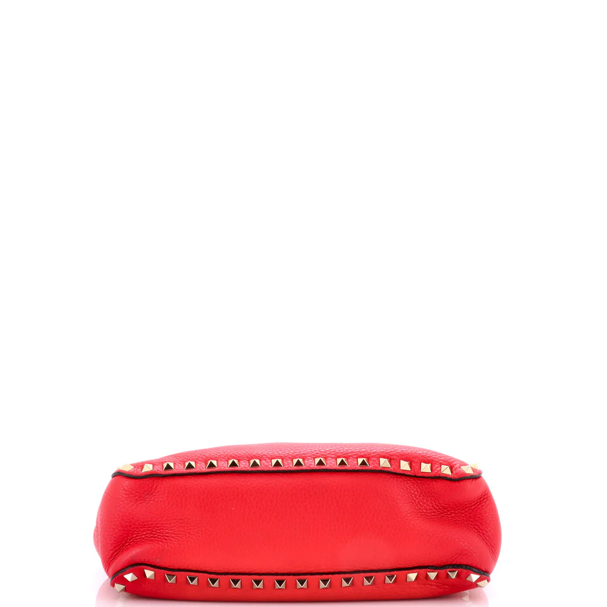 Rockstud Flip Lock Messenger Bag Leather Small - Deep Luxury