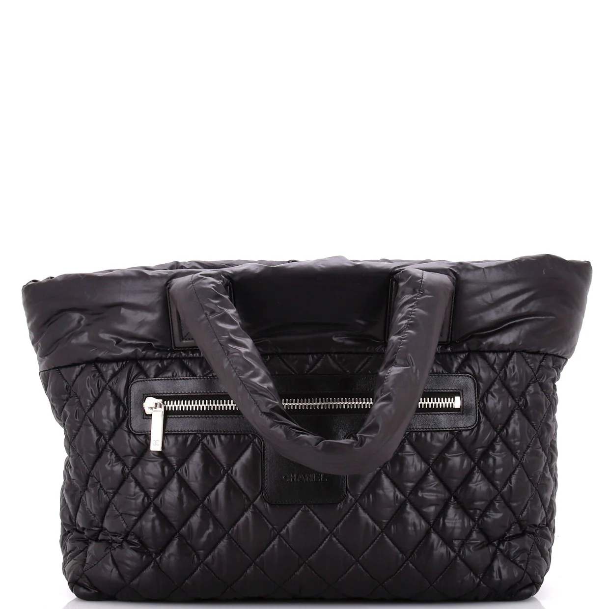 Coco Cocoon Zipped Tote Quilted Nylon Large - Deep Luxury