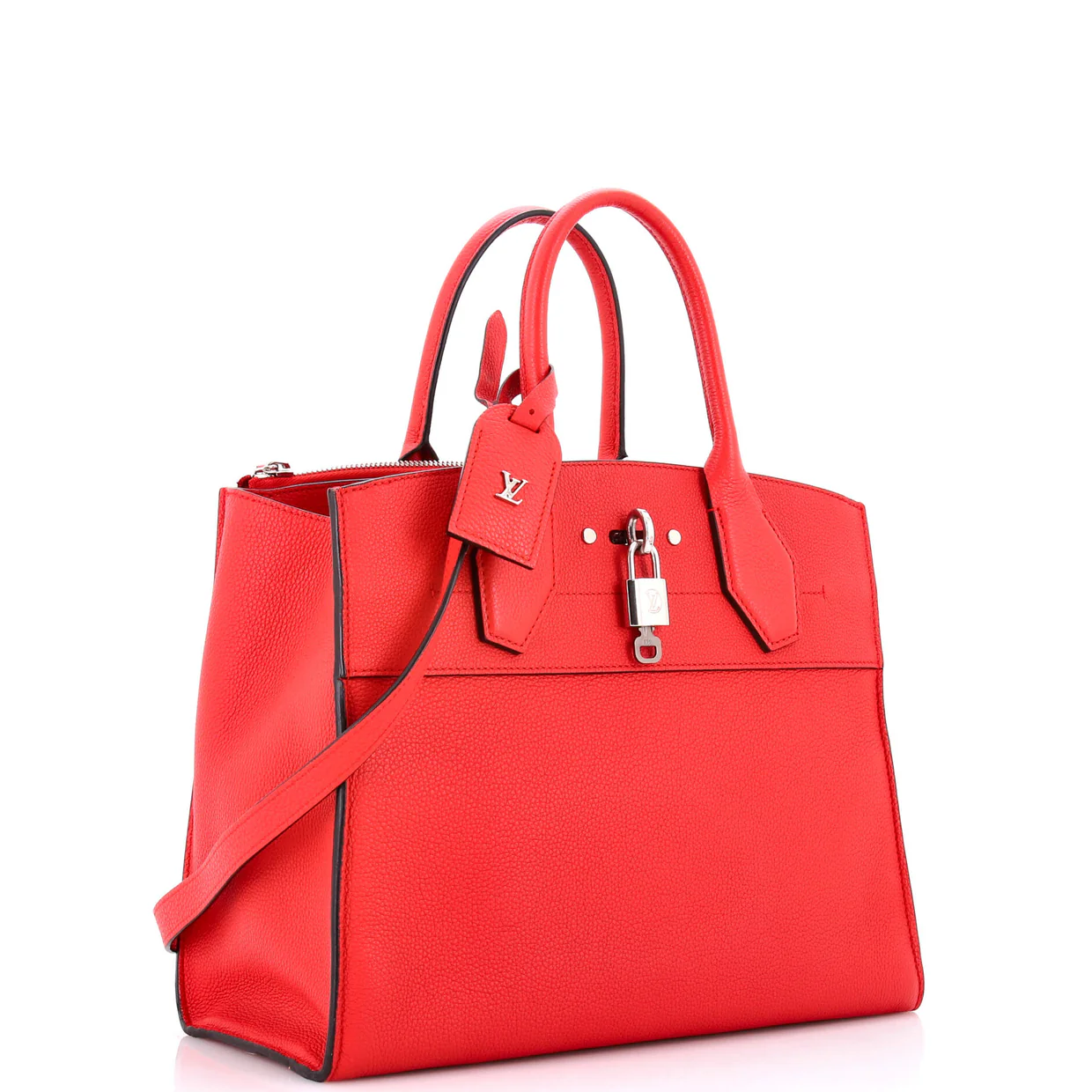 City Steamer Handbag Leather MM - Deep Luxury