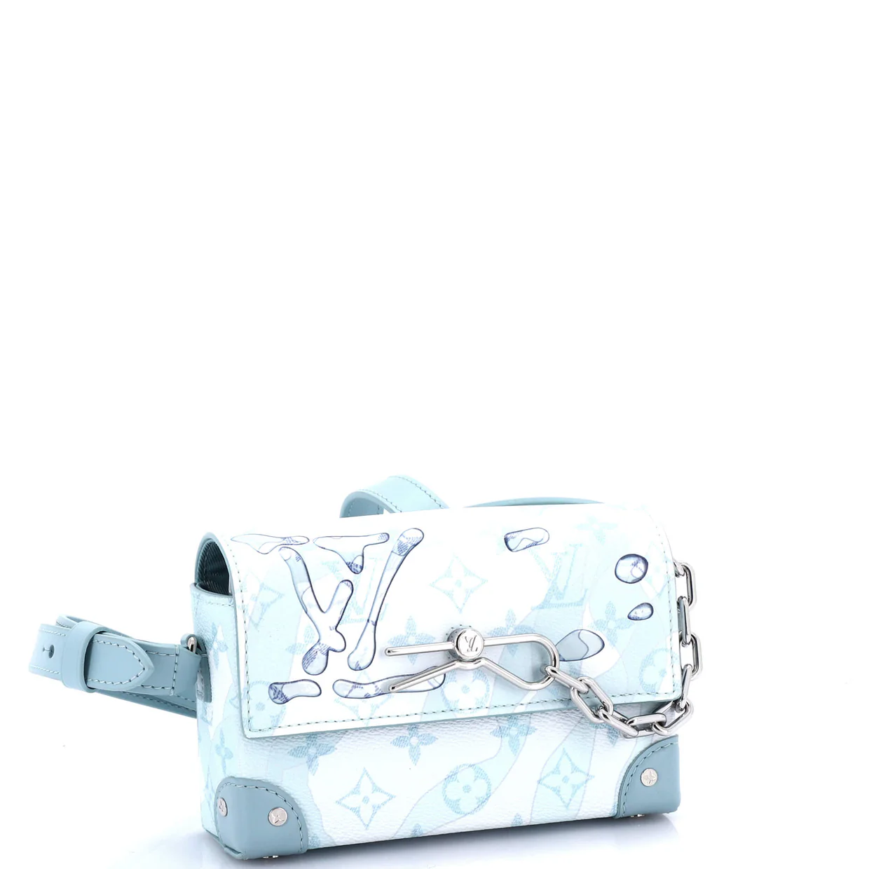 Steamer Wearable Wallet Limited Edition Aquagarden Monogram Canvas - Deep Luxury