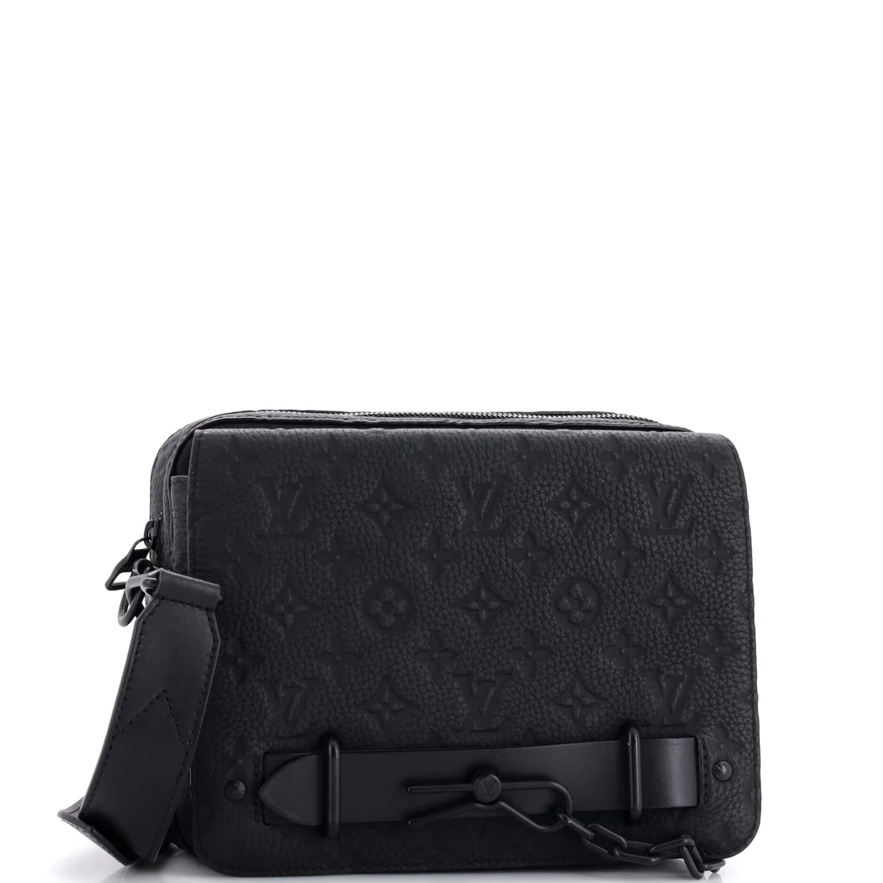 Steamer Messenger Bag Monogram Taurillon Leather - Deep Luxury