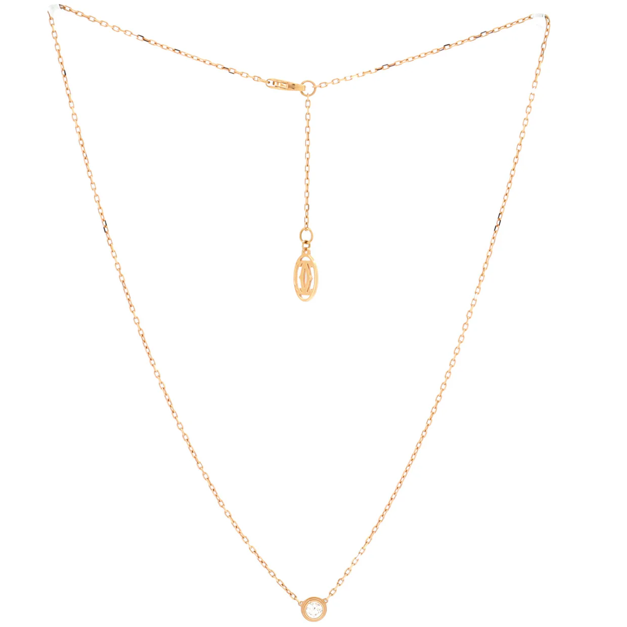 D'Amour Pendant Necklace 18K Rose Gold with Diamond Large - Deep Luxury
