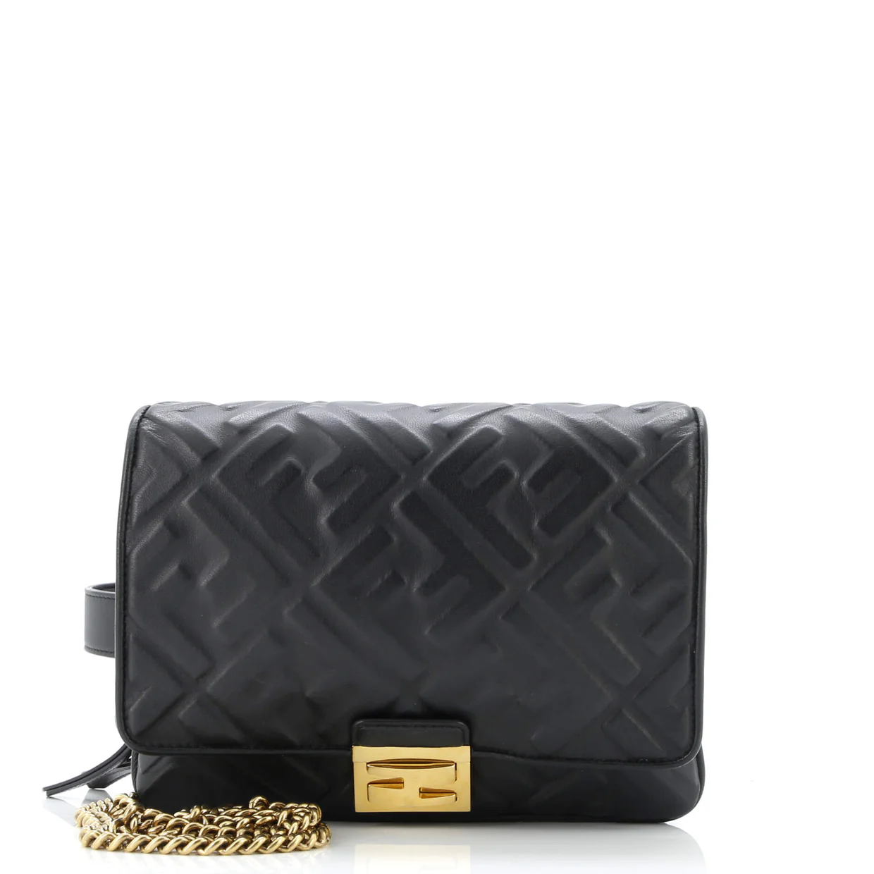 Upside Down Bag Zucca Embossed Leather - Deep Luxury