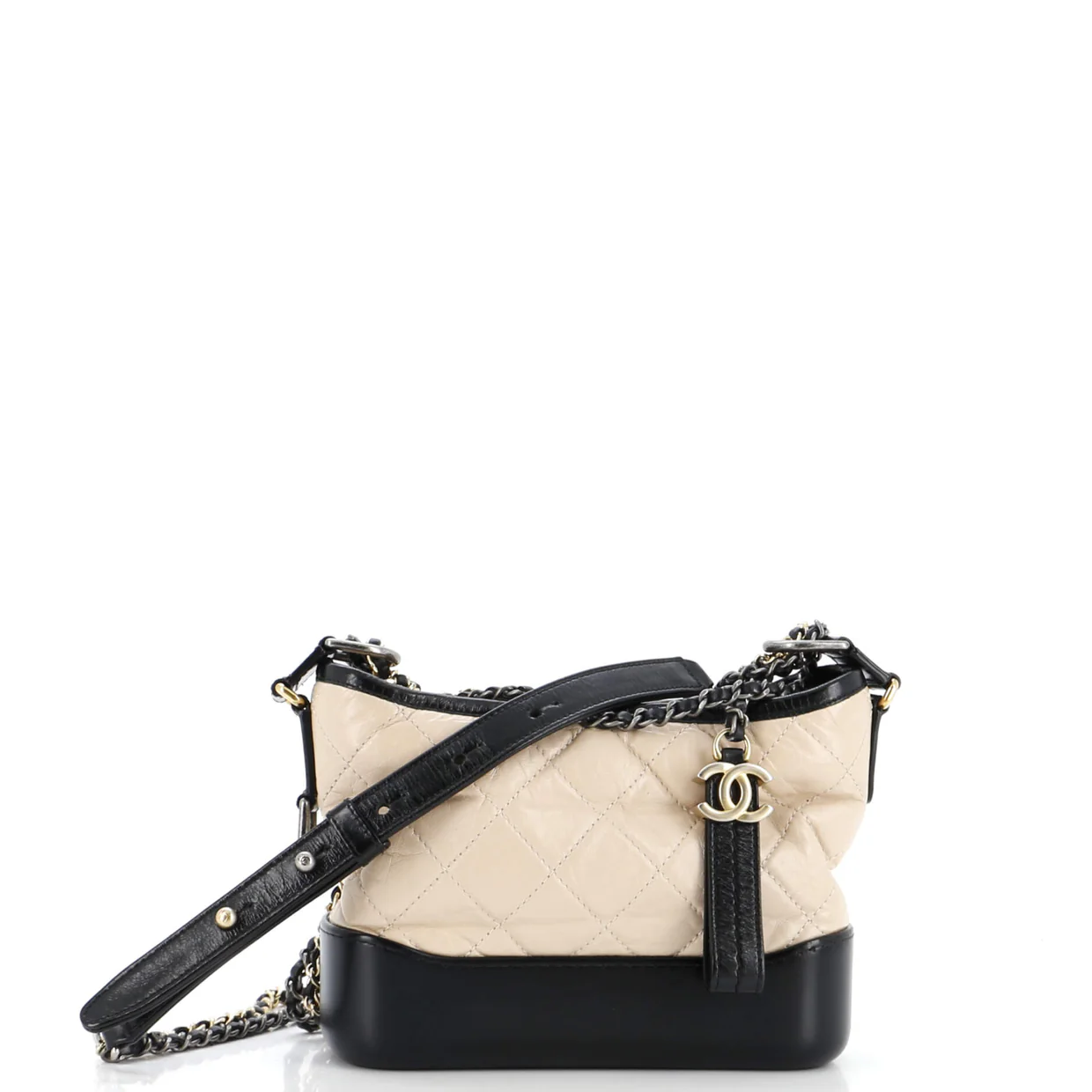 Gabrielle Hobo Quilted Aged Calfskin Small - Deep Luxury