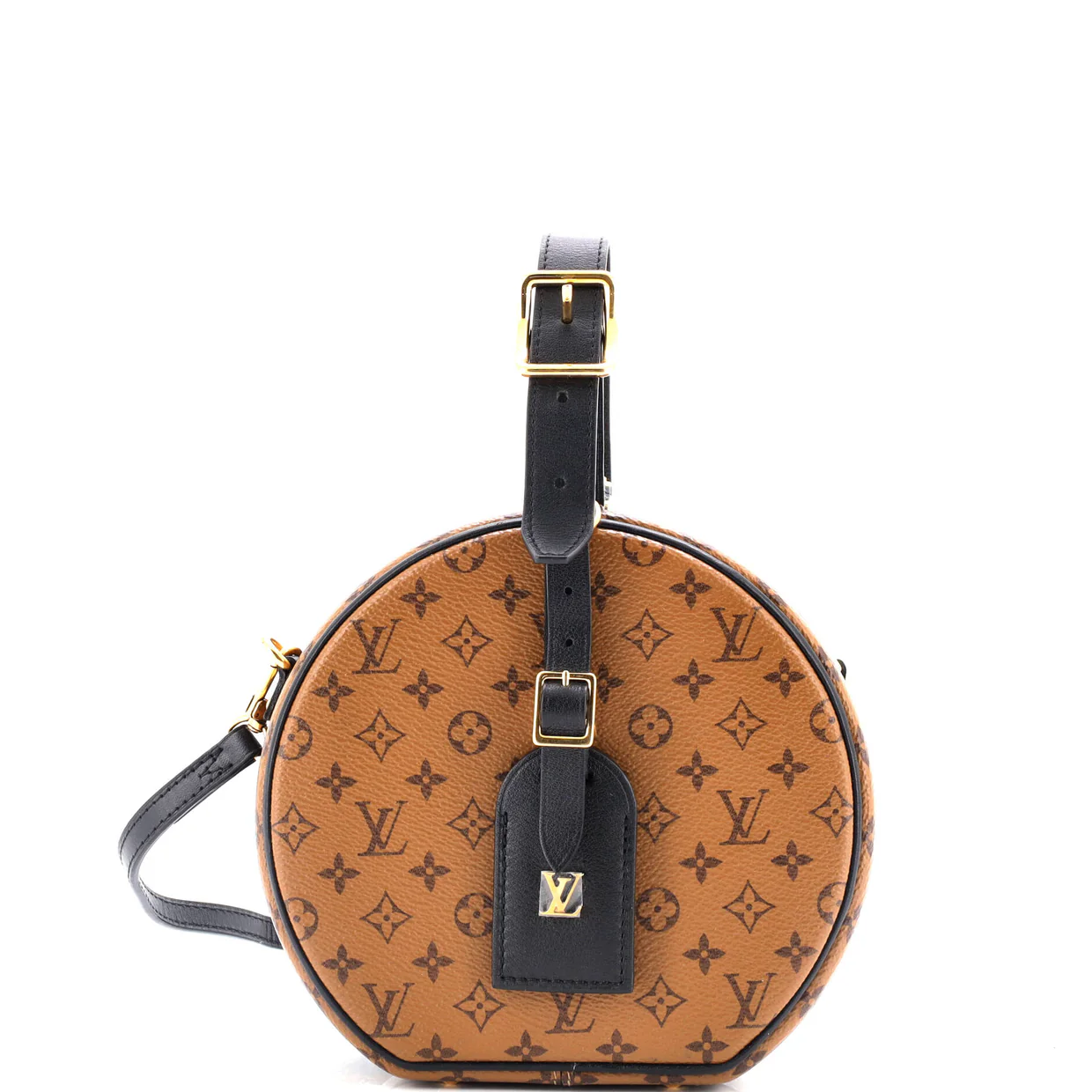 Petite Boite Chapeau Bag Reverse Monogram Canvas - Deep Luxury