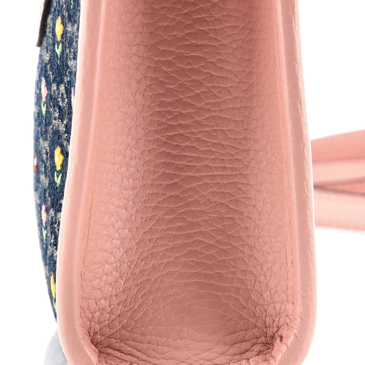 Interlocking G Patch Tote Embroidered GG Denim and Leather Mini - Deep Luxury