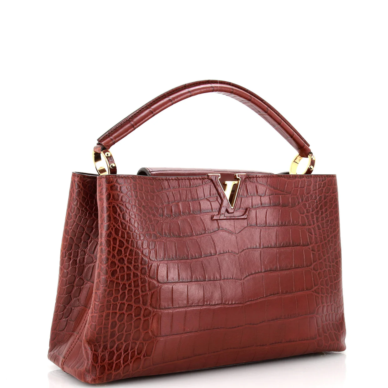 Capucines Bag Crocodile MM - Deep Luxury