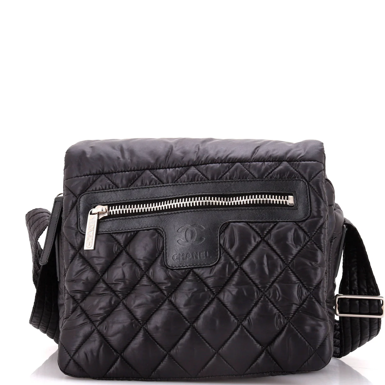 Coco Cocoon Messenger Bag Quilted Nylon Medium - Deep Luxury