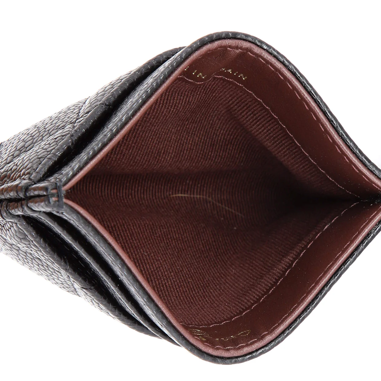 Classic Card Holder Quilted Caviar - Deep Luxury
