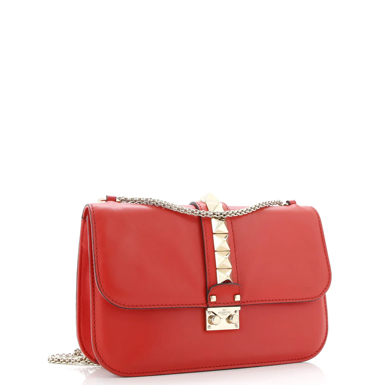 Glam Lock Shoulder Bag Leather Medium - Deep Luxury