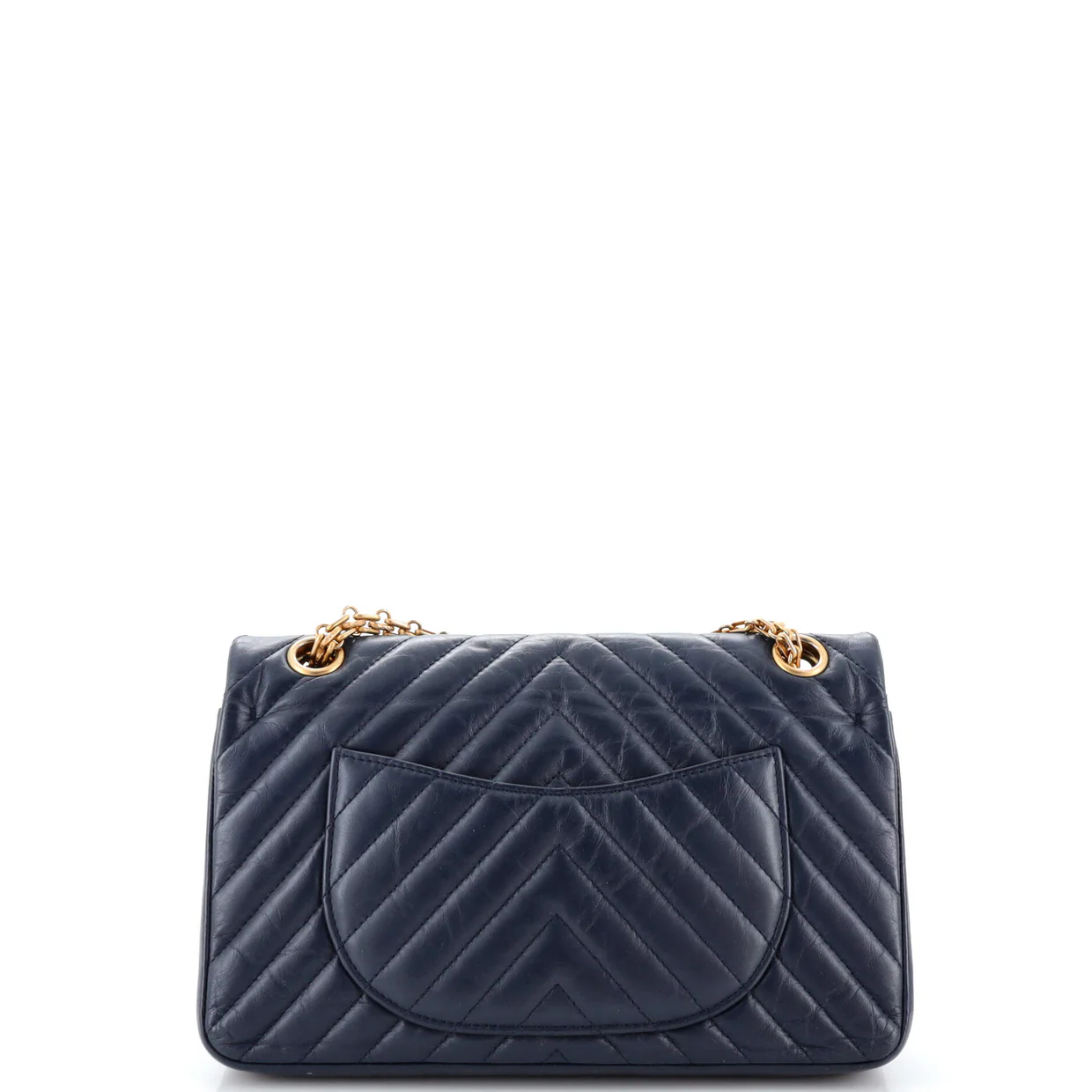 Reissue 2.55 Flap Bag Chevron Aged Calfskin 225 - Deep Luxury