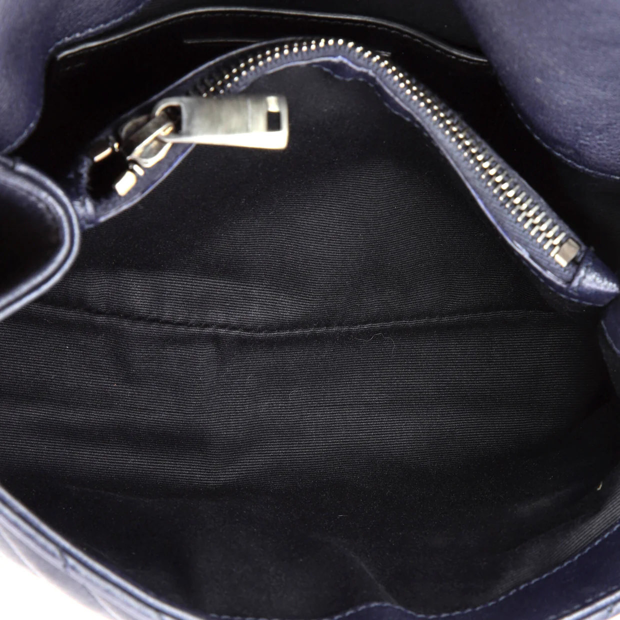 Classic Monogram College Bag Matelasse Chevron Leather Medium - Deep Luxury