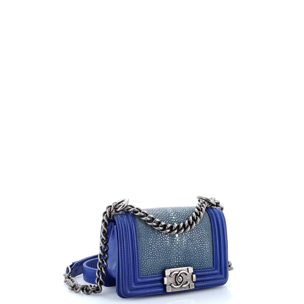 Boy Flap Bag Stingray Mini - Deep Luxury