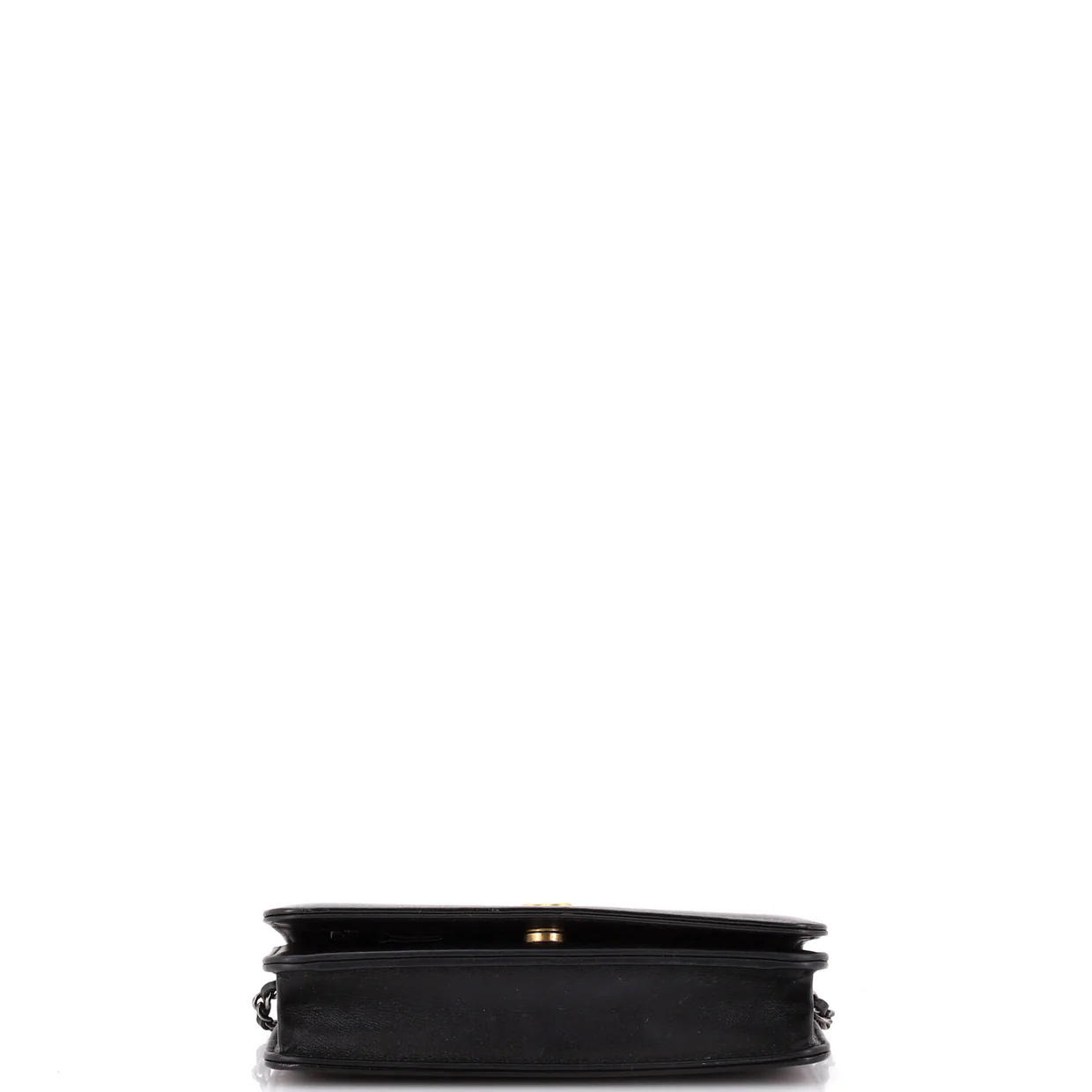 Gabrielle Wallet on Chain Quilted Aged Calfskin - Deep Luxury