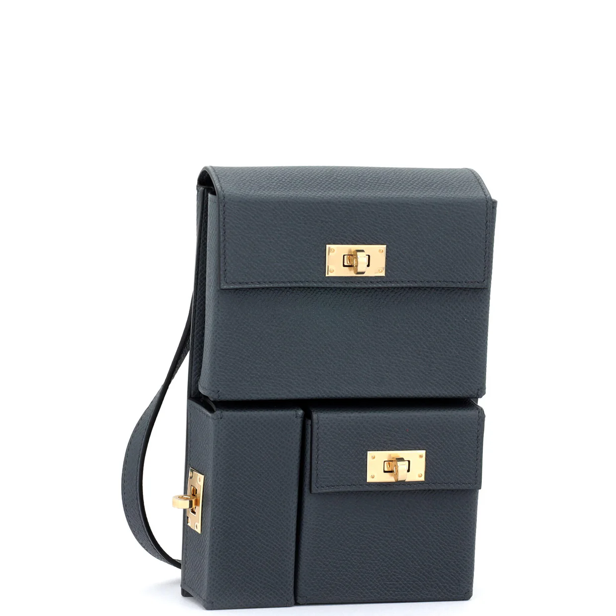 Kelly Multi Pocket To Go Pouch Epsom - Deep Luxury
