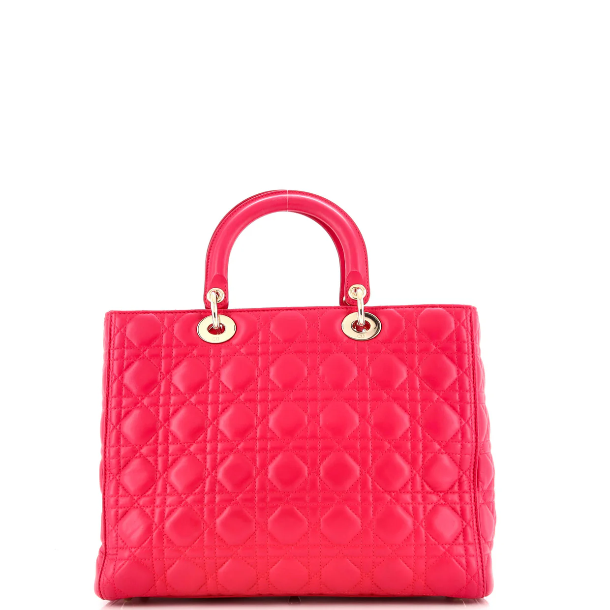 Lady Dior Bag Cannage Quilt Lambskin Large - Deep Luxury