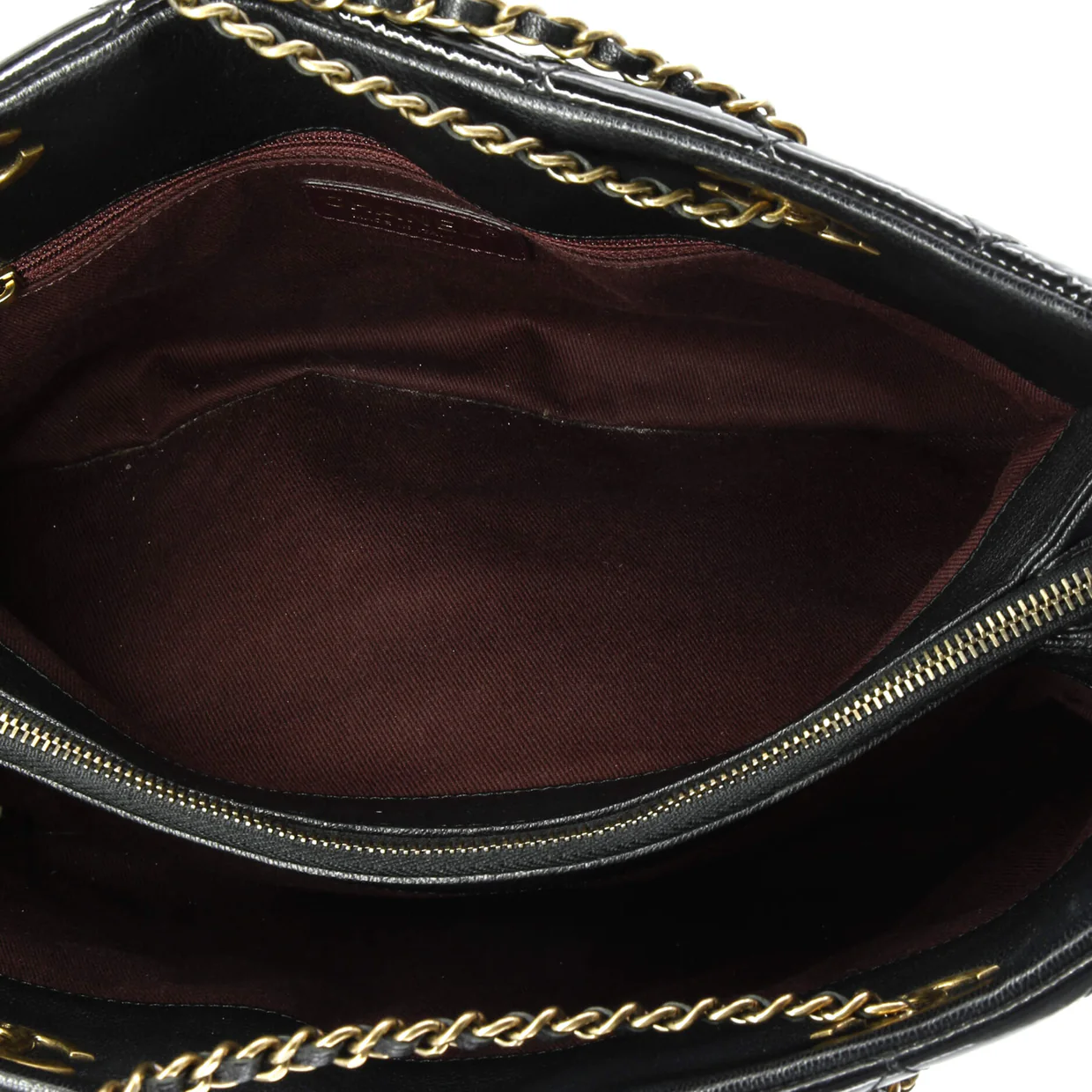 CC Eyelet Tote Quilted Patent Medium - Deep Luxury