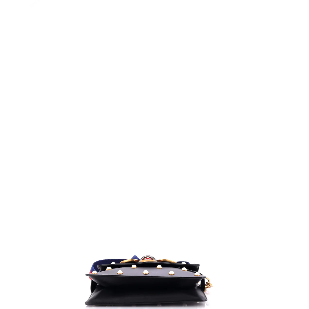 Broadway Pearly Bee Shoulder Bag Embellished Leather Mini - Deep Luxury