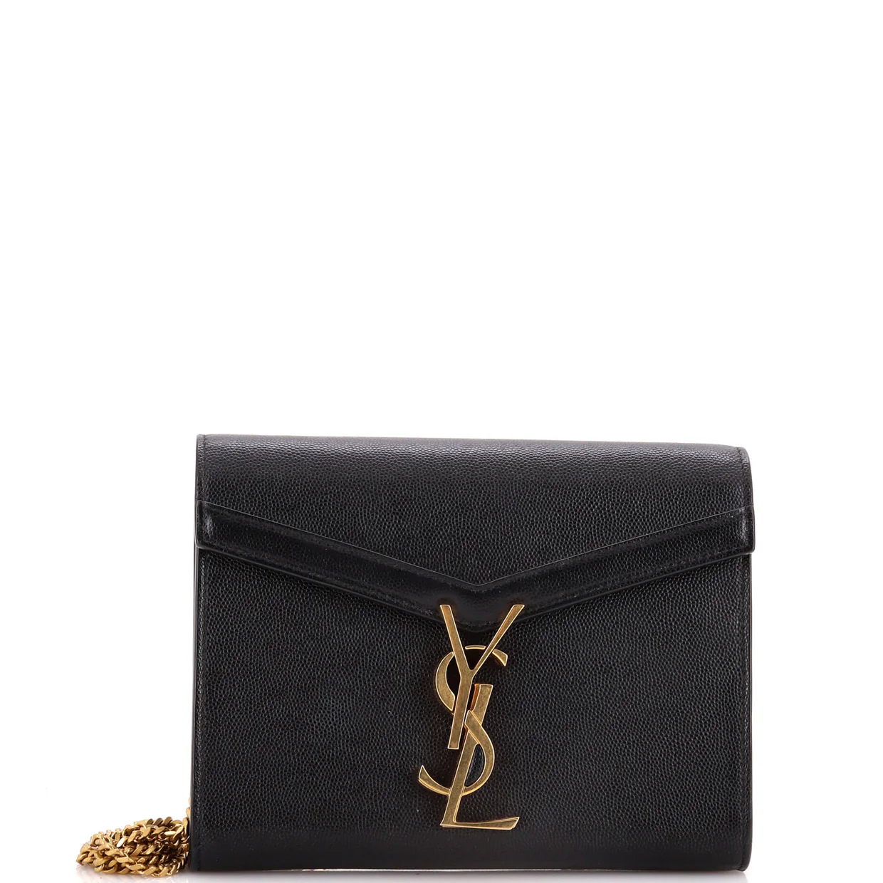 Cassandra Chain Wallet Leather Mini - Deep Luxury