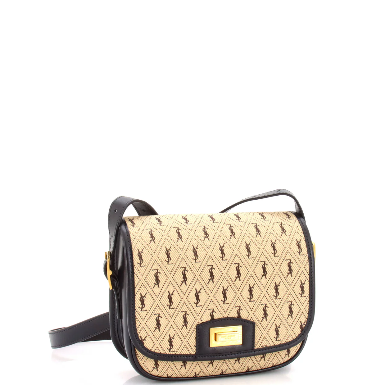 Flap Satchel Monogram All Over Canvas and Leather Small - Deep Luxury
