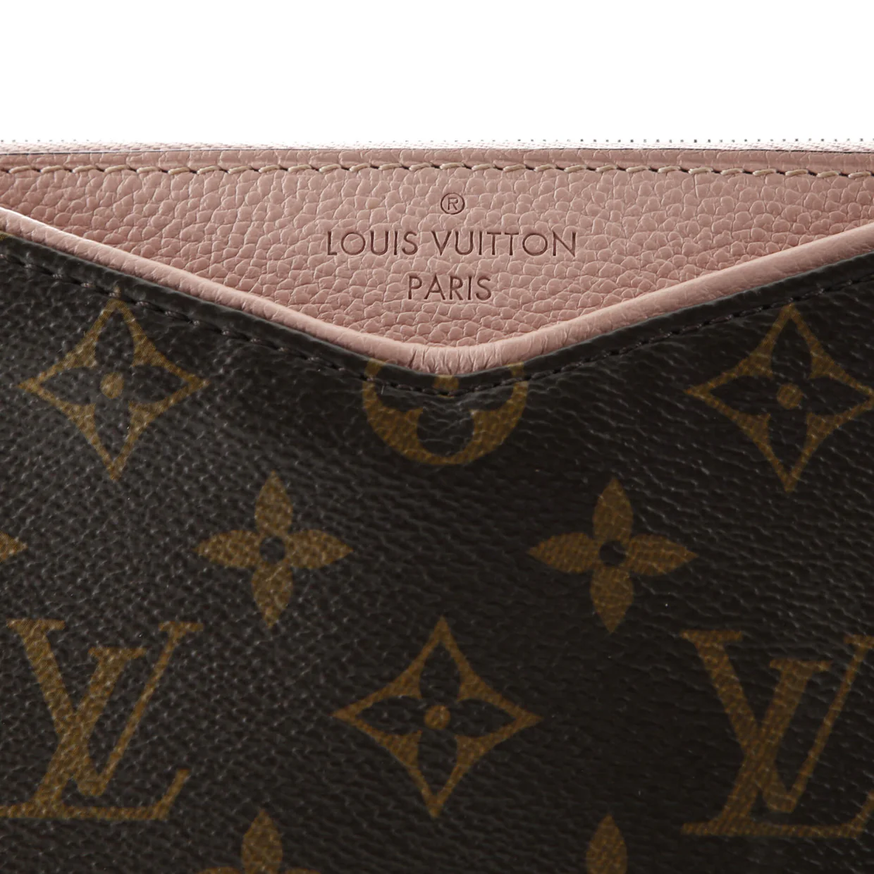 Pallas Clutch Monogram Canvas with Leather - Deep Luxury