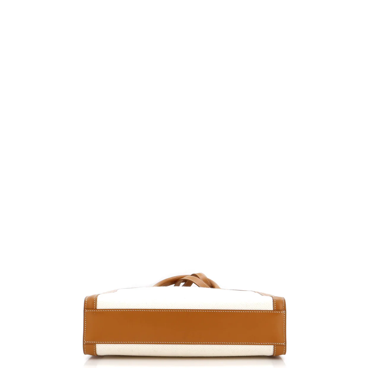 Vertical Cabas Tote Canvas with Leather Small - Deep Luxury