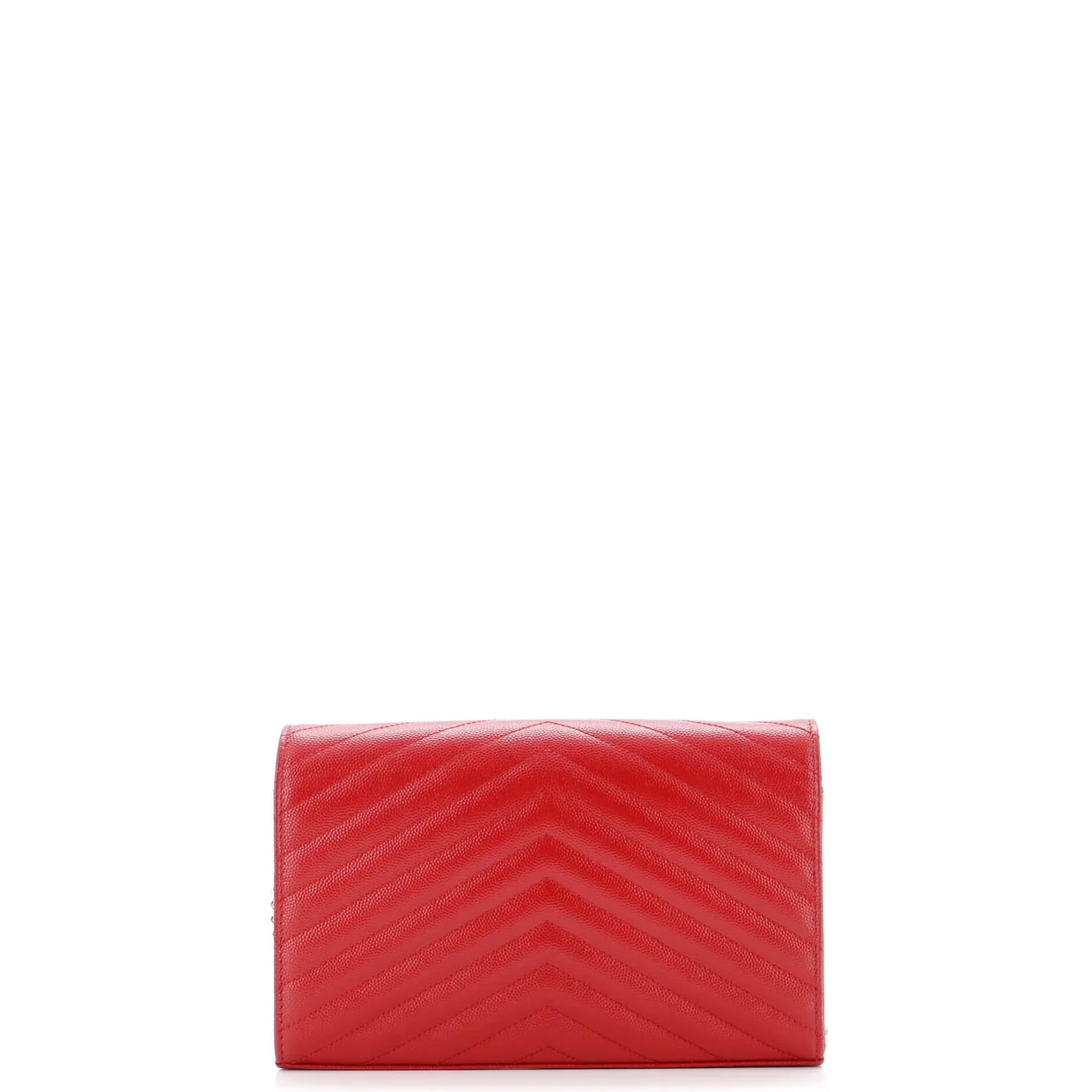 Classic Monogram Wallet on Chain Matelasse Chevron Leather Medium - Deep Luxury