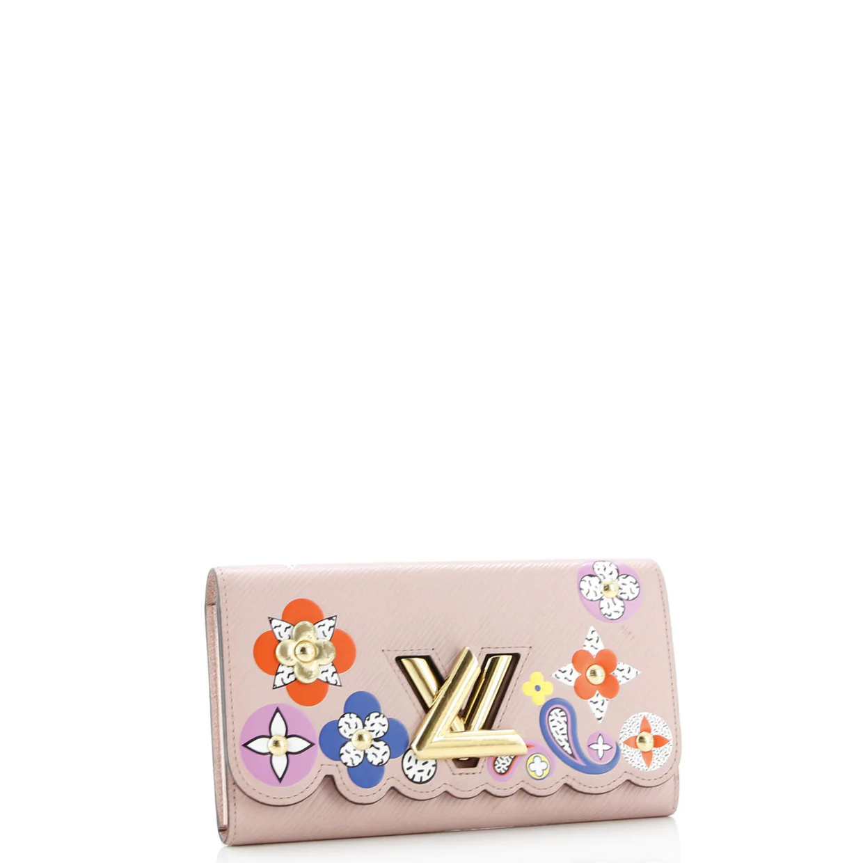 Twist Wallet Limited Edition Floral Patchwork Epi Leather - Deep Luxury