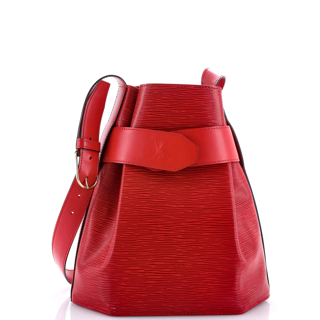 Vintage Sac d'Epaule Handbag Epi Leather PM - Deep Luxury
