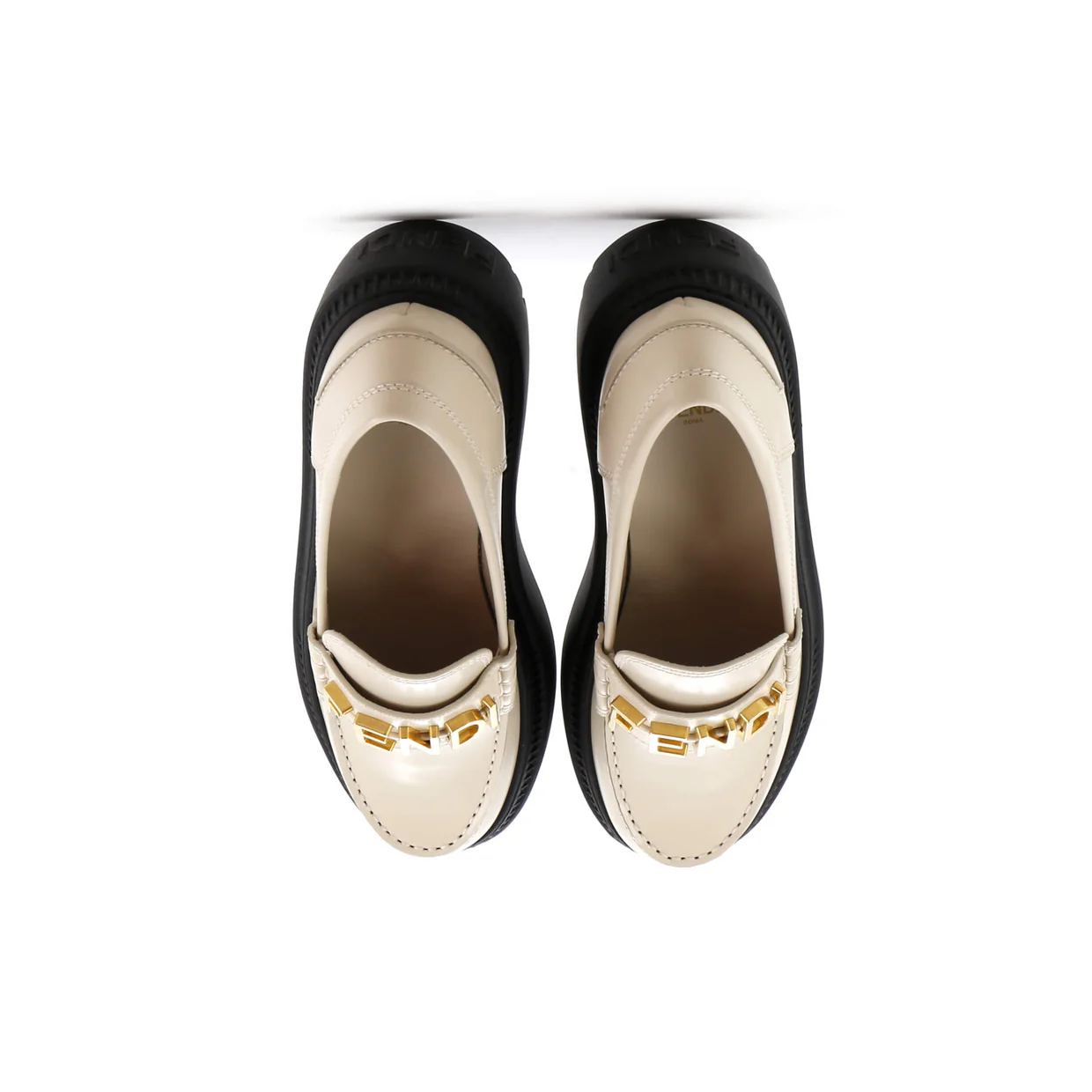 Women's Fendigraphy Lug Sole Loafers Leather - Deep Luxury